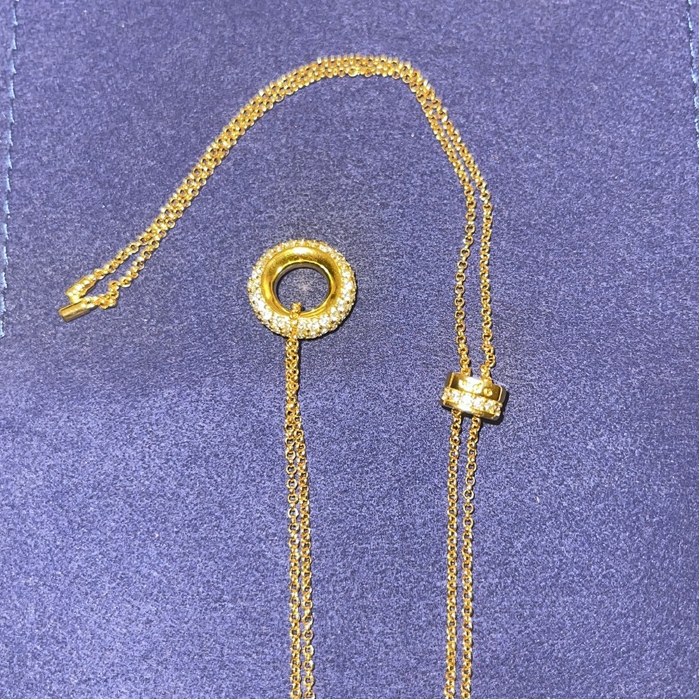 Authentic APM Monaco adjustable gold necklace